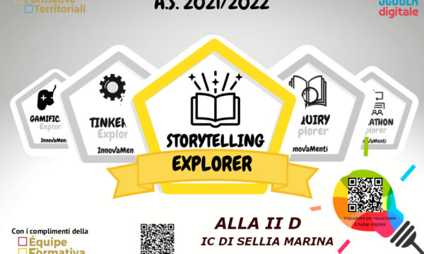PNSD – Alla II D il badge/riconoscimento di Storytelling Explorer